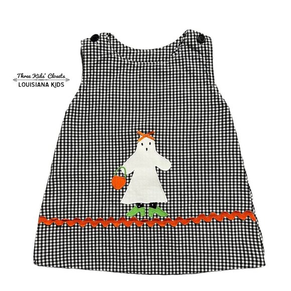 Funtasia Too! 12m Reversible Halloween Ghost / Pink Car Appliqué Dress - Picture 2 of 9